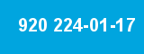 920 224-01-17 920 224-01-17